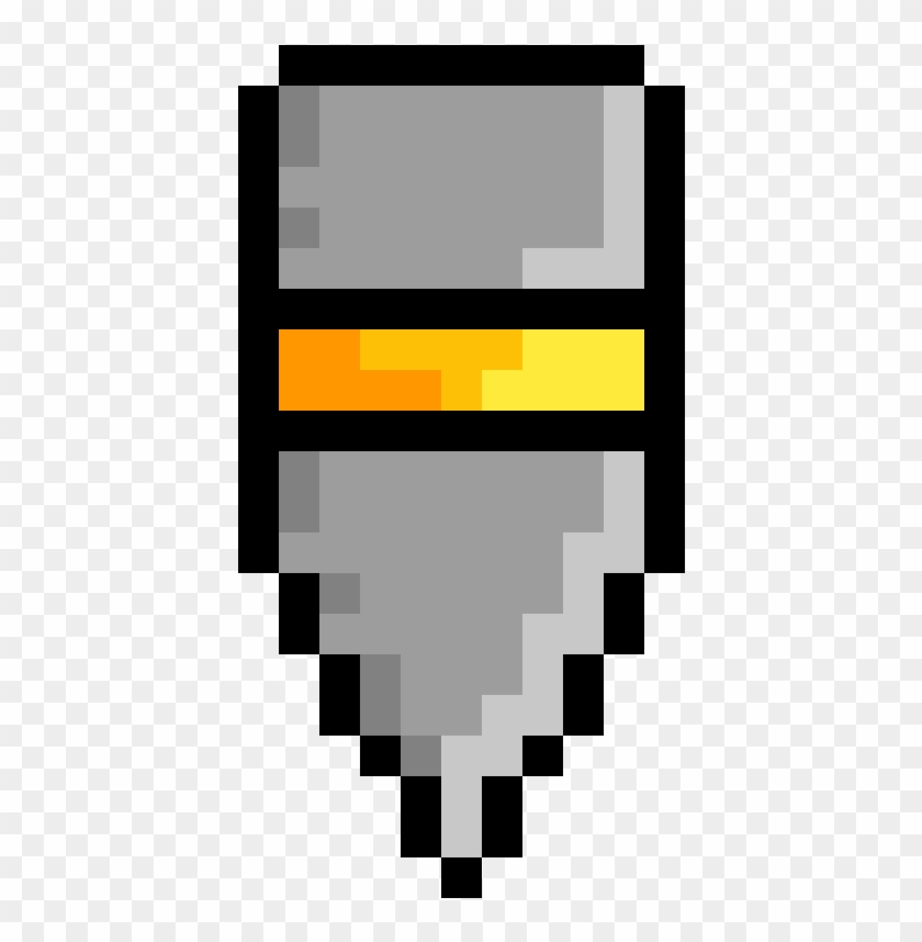 A Heavy Bullet - Easy Sans Pixel Art Grid Clipart