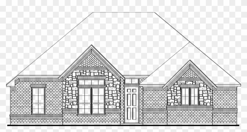 The Dining Area With Box Window Will Welcome Your Long - House Clipart