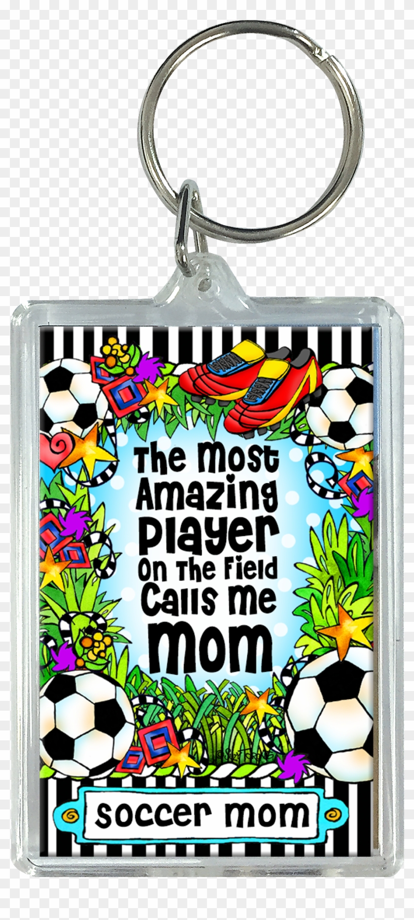 Soccer Mom Key Chain - Keychain Clipart