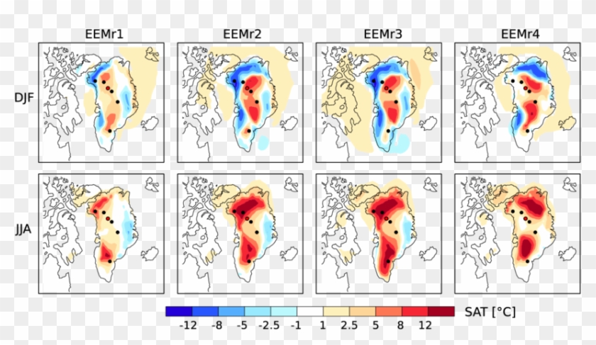 Sat Anomalies From Eempd In The Perturbed Eemian Simulations - Cartoon Clipart