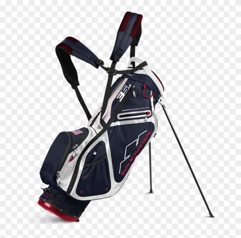 5ls Navywhitered - Sun Mountain Black Stand Bag Clipart