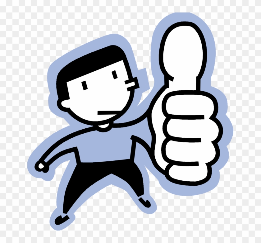 Thumb Vector Illustration - Thumbs Up Clip Art - Png Download