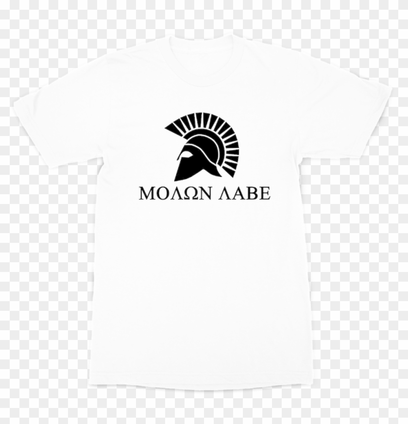 "molon Labe" Two Sided ﻿premium Sublimation Adult T-shirt - Planet Of The Apes Comic Black And White Clipart #5712404