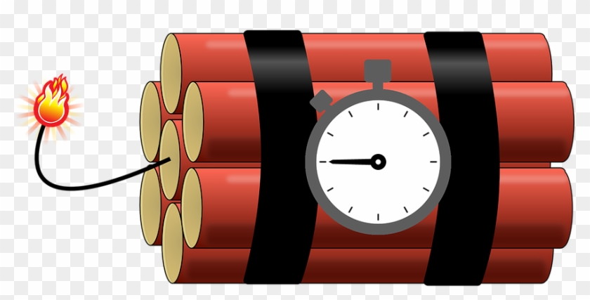 Bomba, Temporizador, A Punto De Estallar, Dinamita - Apunto De Estallar Clipart