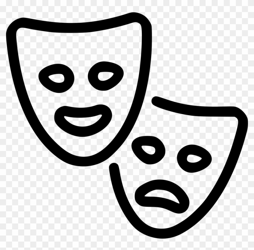 Masks Theater Play - Play Masks Clipart