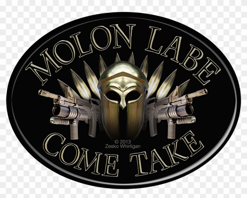 Buy Molon Labe Come Take T-shirts, Hoodies & Stickers - Emblem Clipart #5713043
