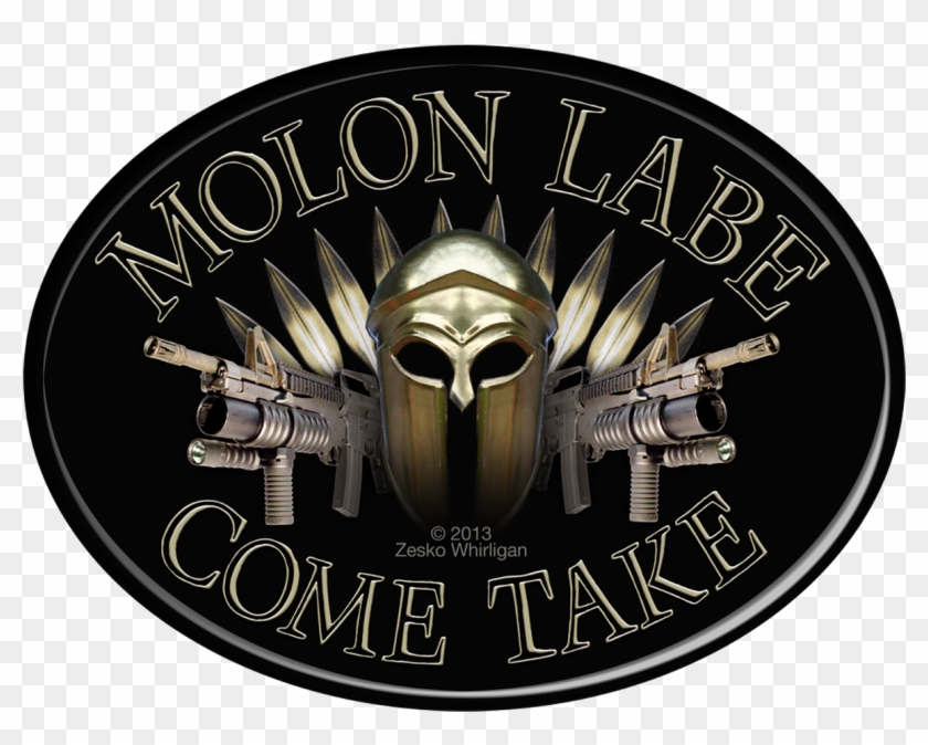Buy Molon Labe Come Take T-shirts, Hoodies & Stickers - Emblem Clipart