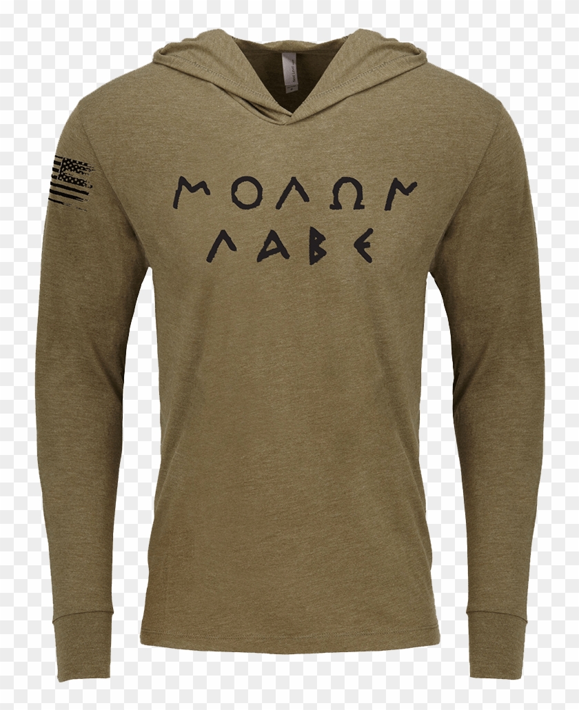 Molon Labe Hoodie - Long-sleeved T-shirt Clipart #5713322
