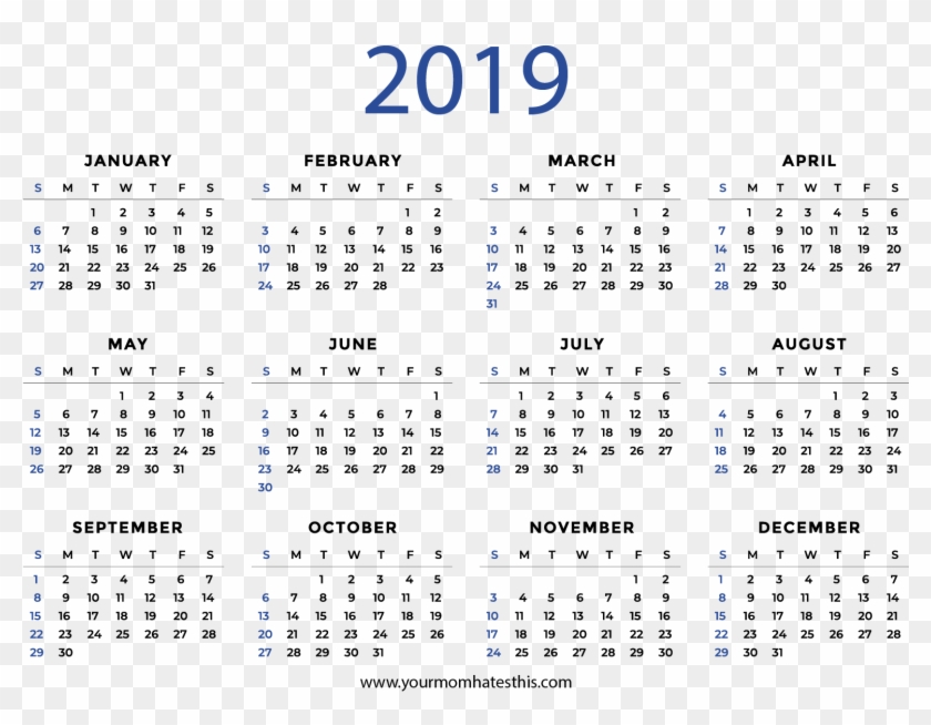2019 Calendar - Haystack Connect Clipart #5713725