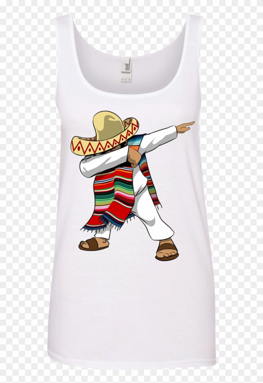 Mexican Poncho Dabbing T Shirt Hoodie Sweater - Cartoon Clipart #5714673