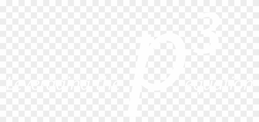 Leveraging The P3 Equation Logo Black And White - Johns Hopkins Logo White Clipart #5714717