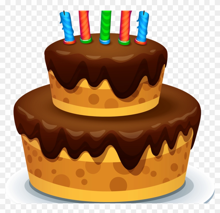1st Birthday Cake Vector Free Download Techflourish - 5th Birthday Cake Png Clipart #5715035