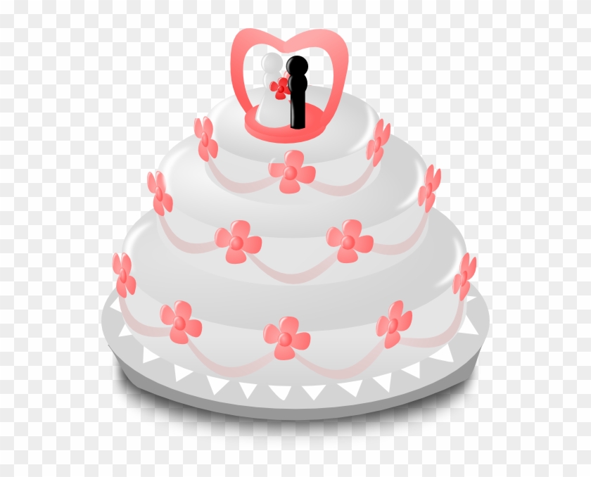 Cake Vector - Wedding Cake Vector Png Clipart #5715155