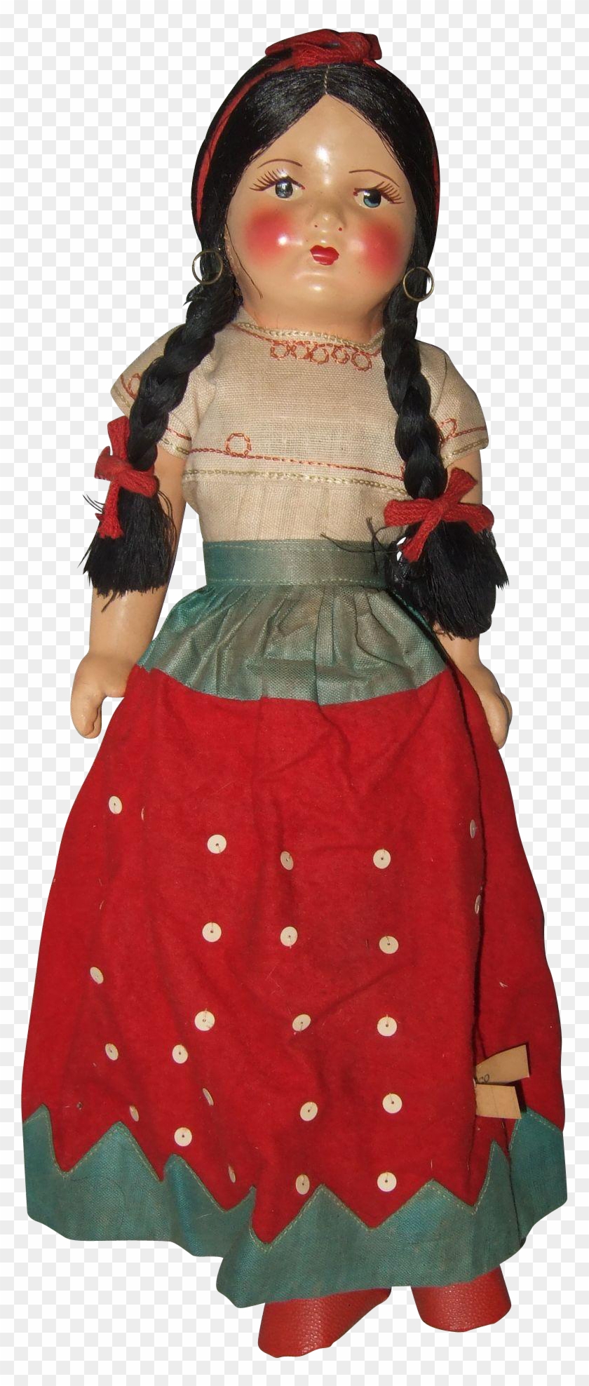 Composition And Cloth Mexican Souvenir Doll - Costume Clipart #5715183
