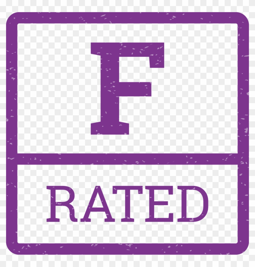 Bff F Rated Logo Mono - F-rating Clipart #5715261
