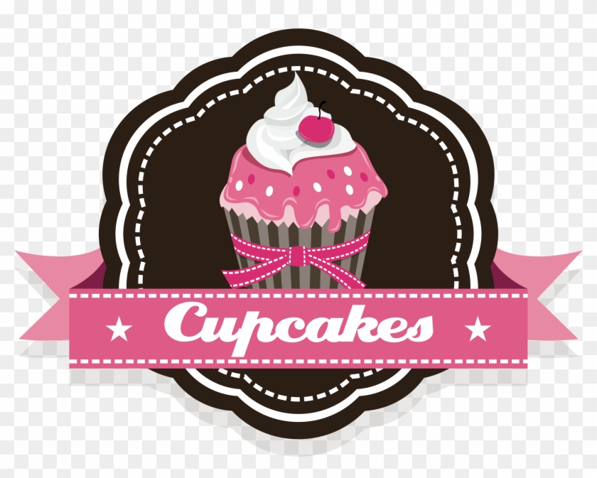 Vector Cupcake Torta Christmas Cake Brigadeiro Label - Cake Clipart #5715613