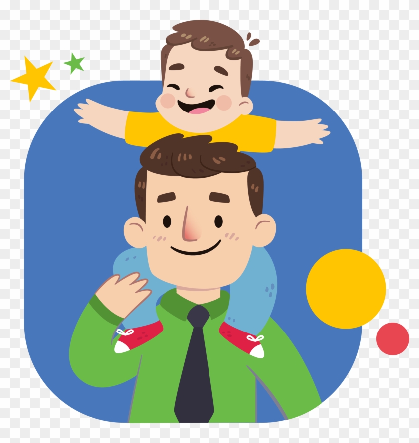 ¡feliz Día Del Padre - Cartoon Clipart