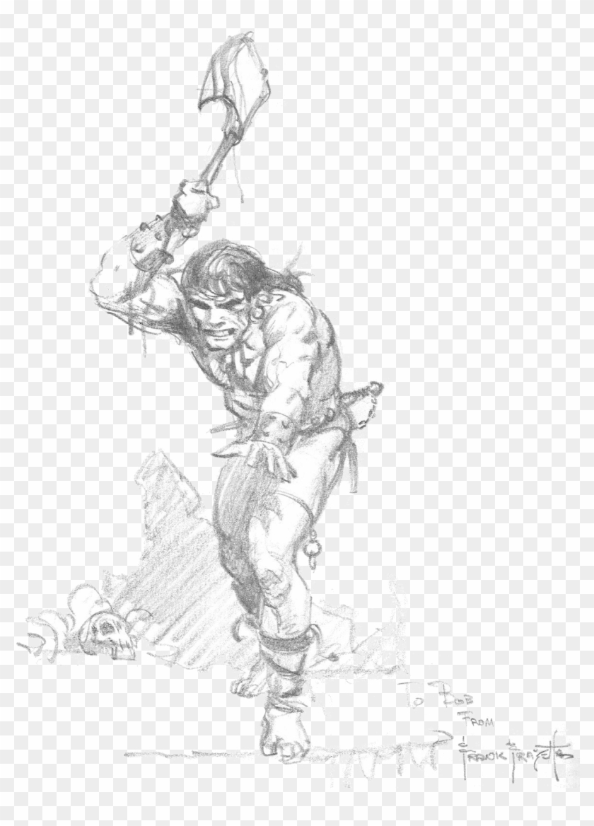 The Conan We Are Presented With Is Likely A Lawful - Conan Frank Frazetta Sketch Clipart #5716033