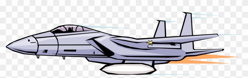 Vector Illustration Of F15 Eagle American Twin-engine - F15 Vector Clipart