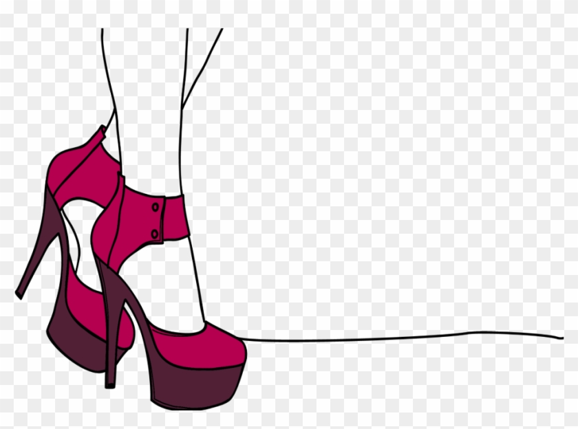 #mq #red #shoe #shoes #vector #highheel - High-heeled Shoe Clipart #5716989