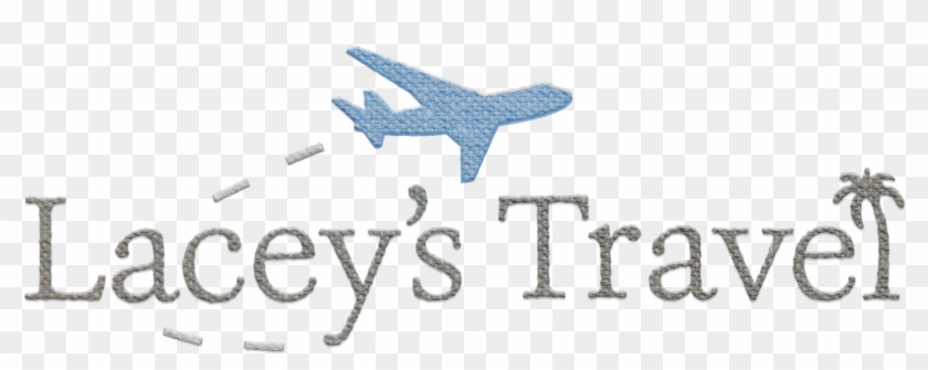 Lacey's Travel Logo-texture - Airplane Silhouette Clipart #5717017