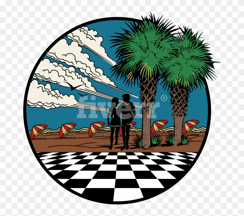 Big Worksample Image - Vaporwave Checkered Floor Clipart