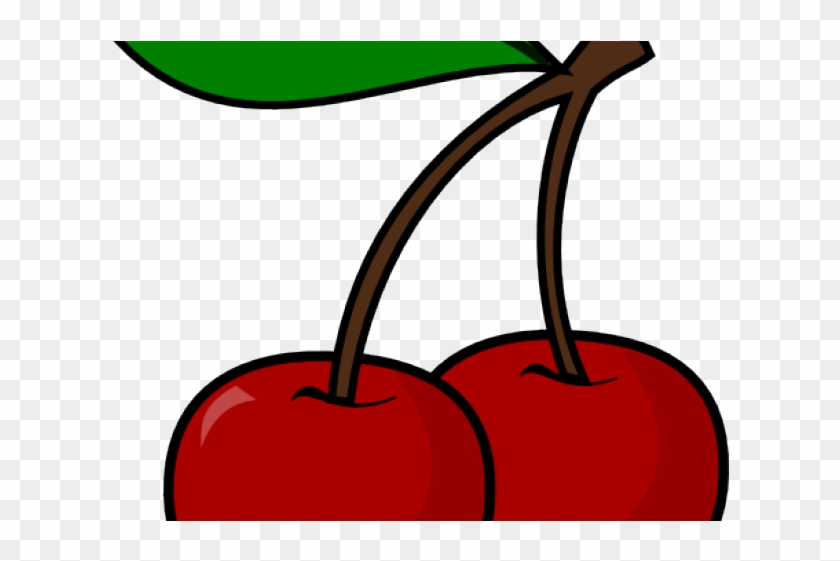 Cherry Clipart Cherry Fruit - Black And White Cherry Clipart - Png Download #5717464