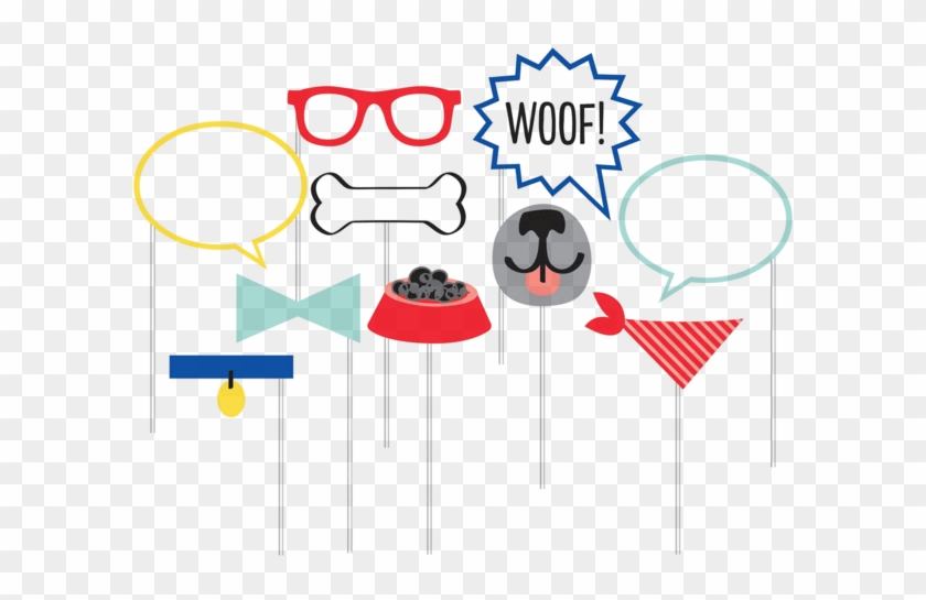 Dog Photo Booth Props Clipart