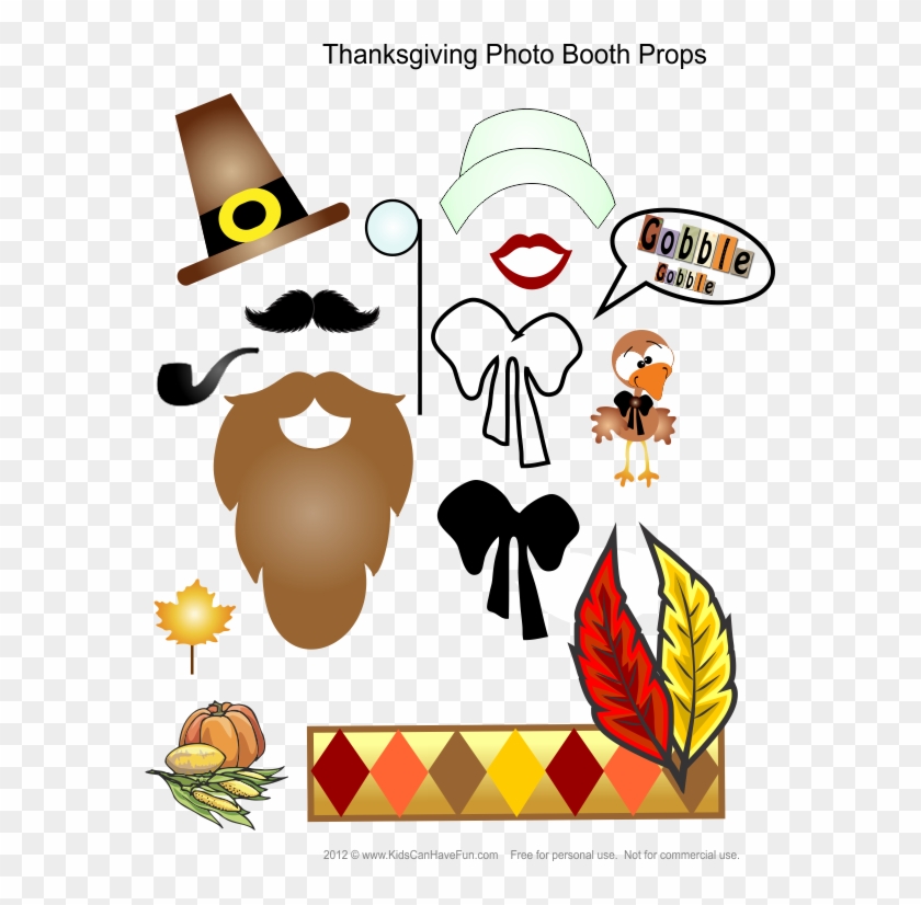 Enjoy A Variety Of Thanksgiving Activities For Kids - Thanksgiving Photo Booth Props Printable Free Clipart #5718873