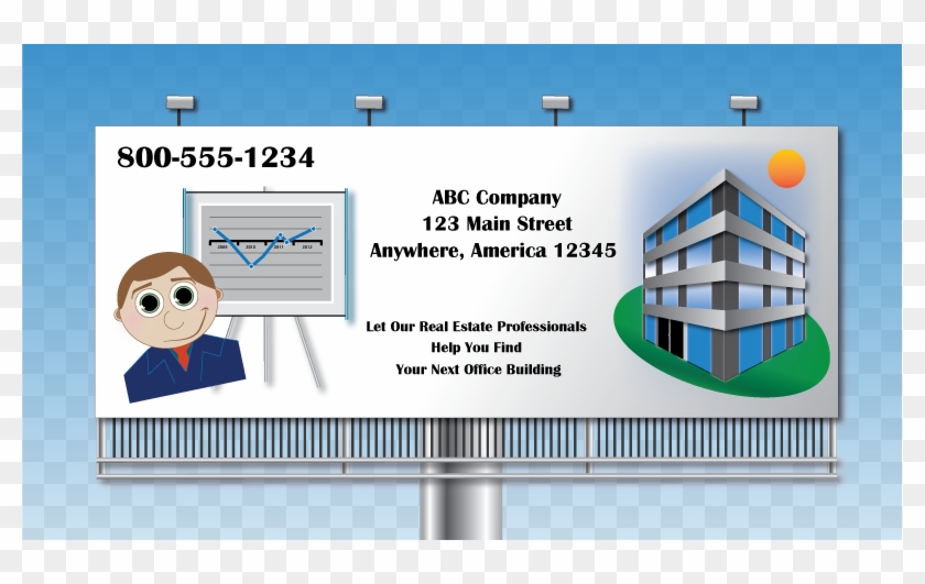 Looked Kinda Plain, So I Drew A Few More Things To - Billboard Clipart