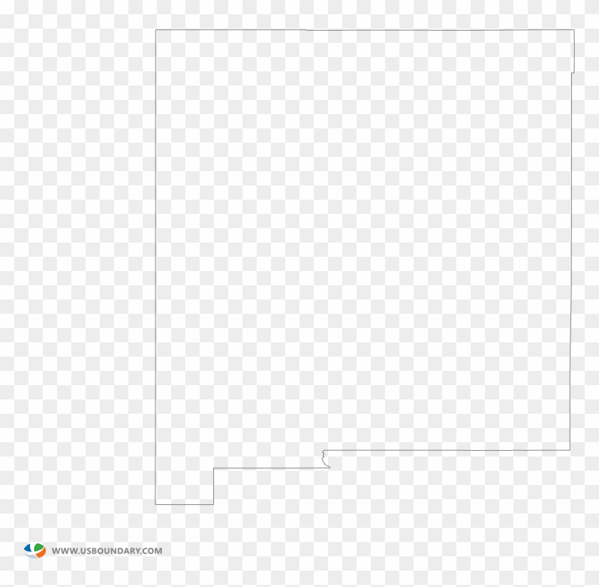 New Mexico Outline Map - New Mexico State Outline Png Clipart