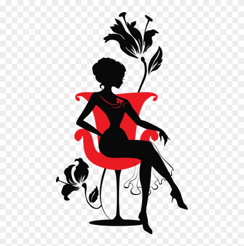 Poland Clipart Silhouette - Woman Silhouette Sitting In A Chair - Png Download