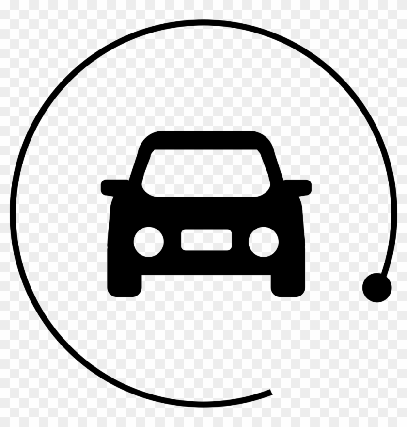 Used Car Trading - Car Icon Png Circle Clipart #5719329