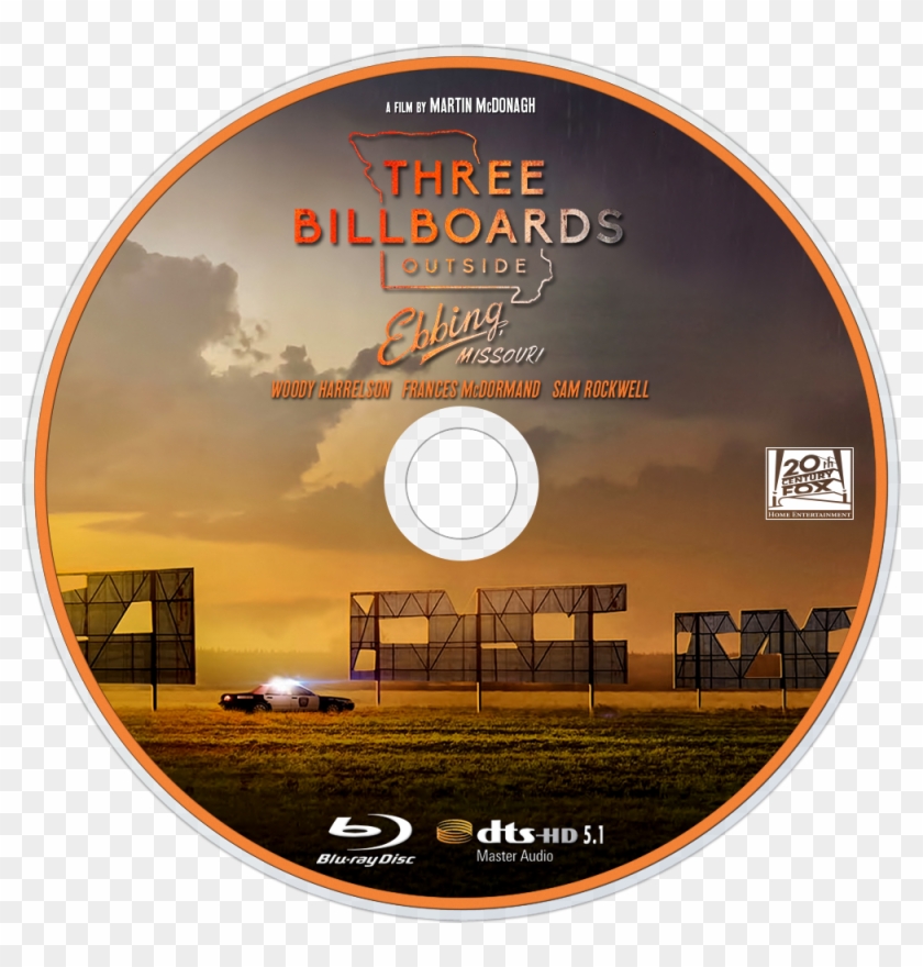 Three Billboards Outside Ebbing, Missouri Bluray Disc - Three Billboards Outside Ebbing Missouri Dvd Clipart #5719634