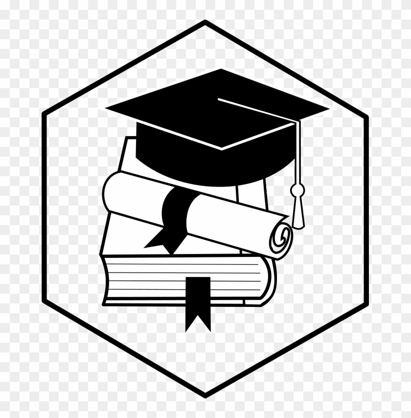 Scholarship Drawing High School Diploma - Transparent Background Hexagon Png Clipart #5719781