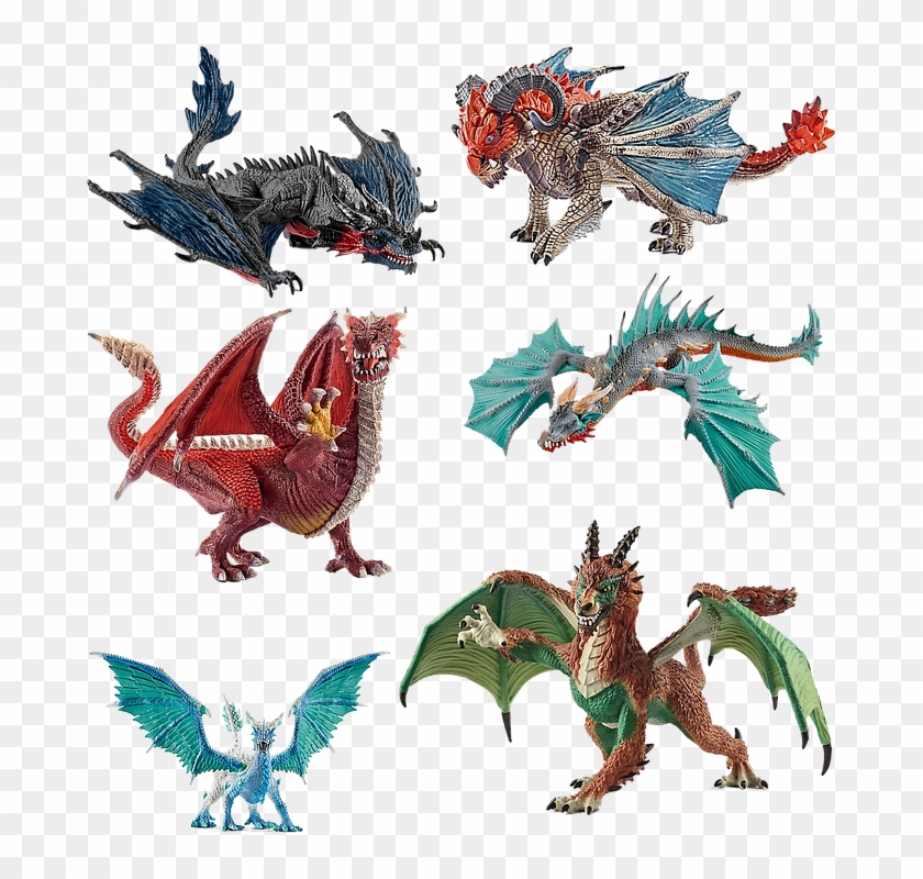 Stone Figures, Dragons, Isolated, Stone Figure - Schleich Dragon Clipart