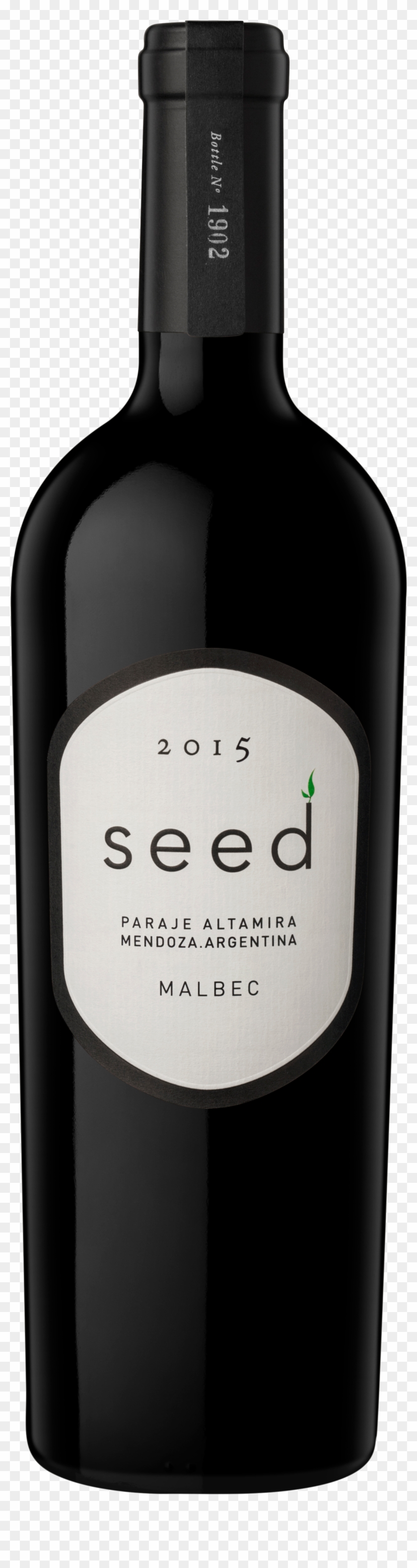 2015 Malbec Silhouette - Glass Bottle Clipart