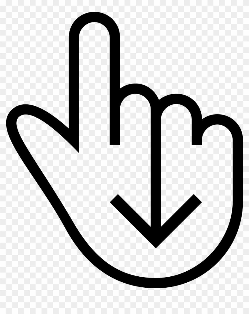 Hand Outline Png - Cursor Png Clipart #5720189