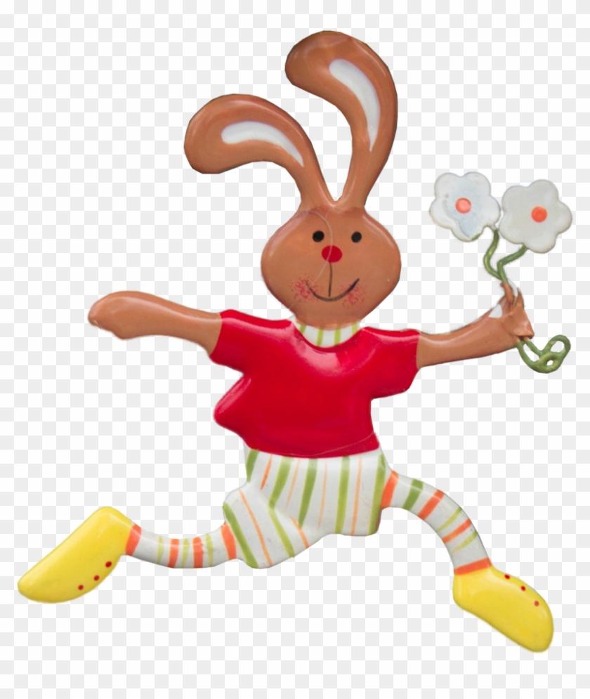 Easter Bunny Hare Easter Png Image - Cartoon Clipart #5720422