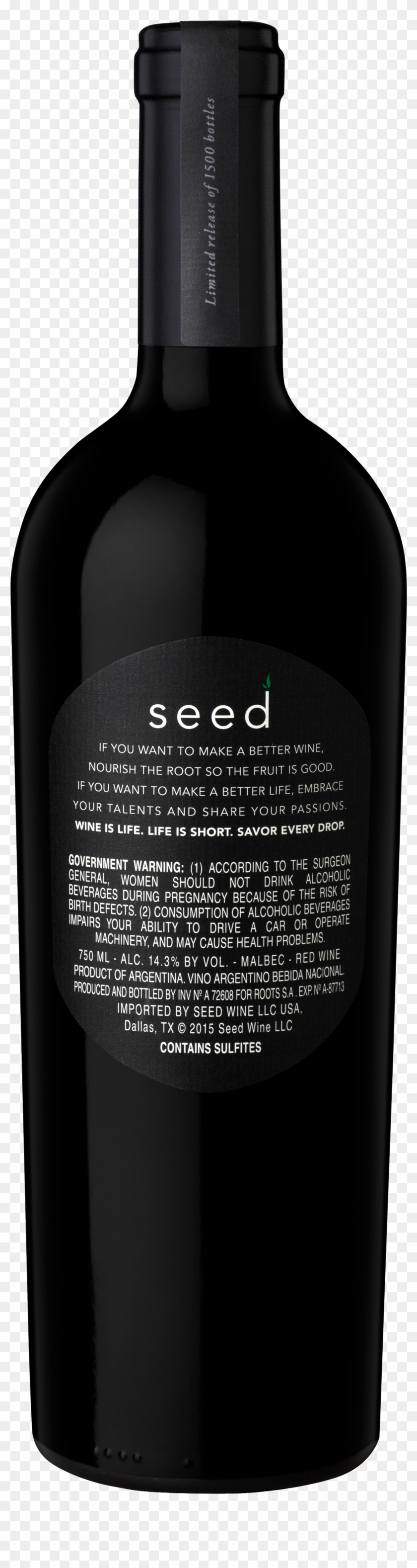 Back Label Silhouette - Glass Bottle Clipart