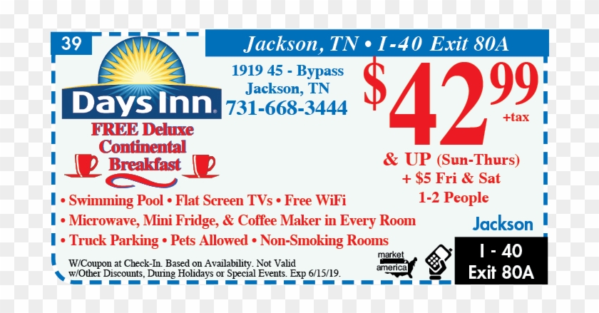 Always Call Ahead Before Driving To A Hotel To Ensure - Days Inn Clipart #5720682