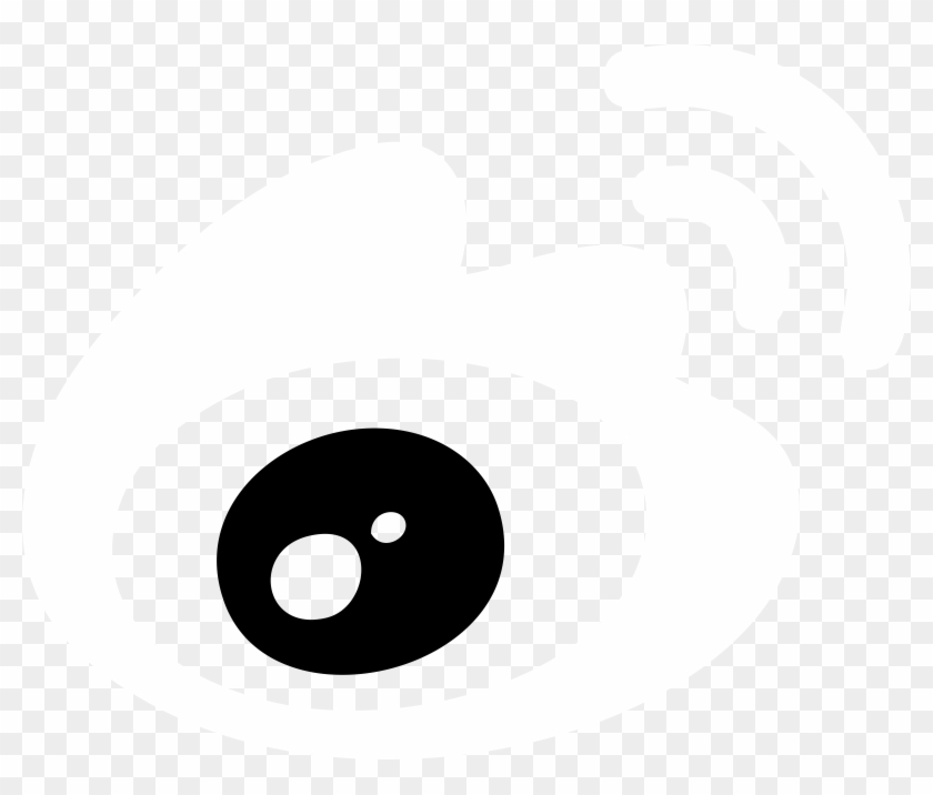 Sina Weibo Icon Logo Black And White - Circle Clipart #5720731