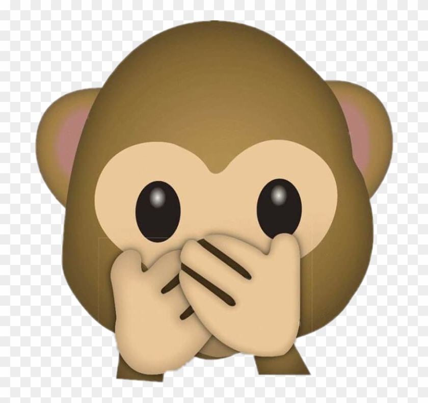 Emoji Mono Tapandose La Boca Clipart