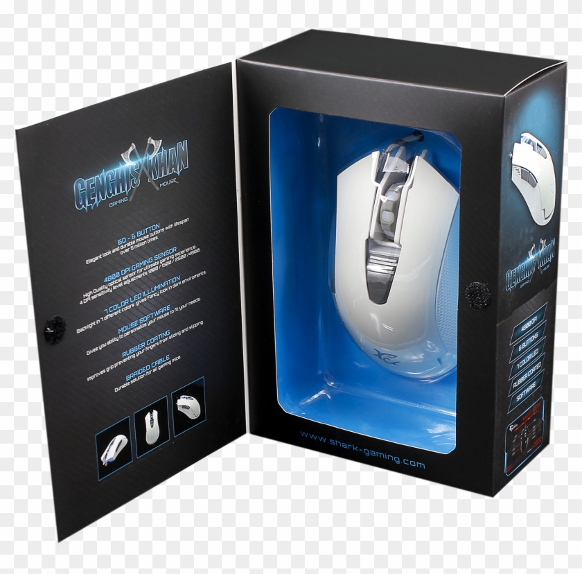 Gm1603w White Shark Mus Genghis Khan Hvid Usb - Input Device Clipart