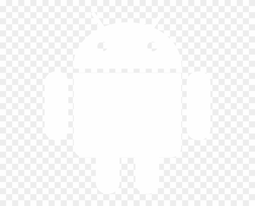Android Logo White Vector Clipart