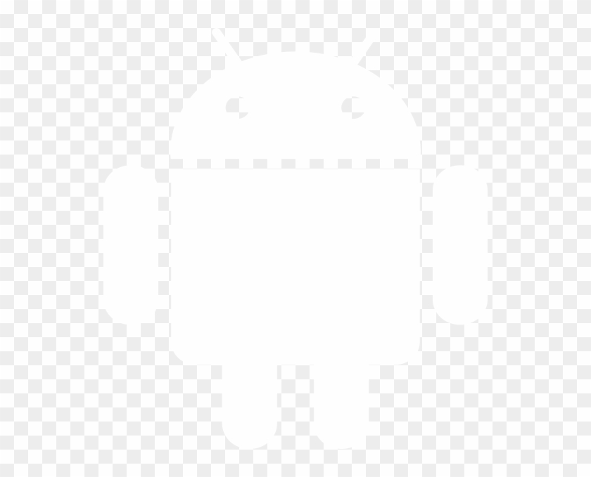 Android Logo White Vector Clipart #5721754