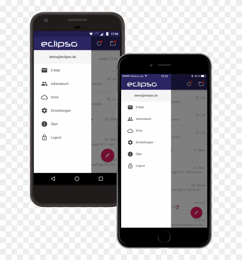Eclipso Mail & Cloud App For Android & Ios - Iphone - Png Download