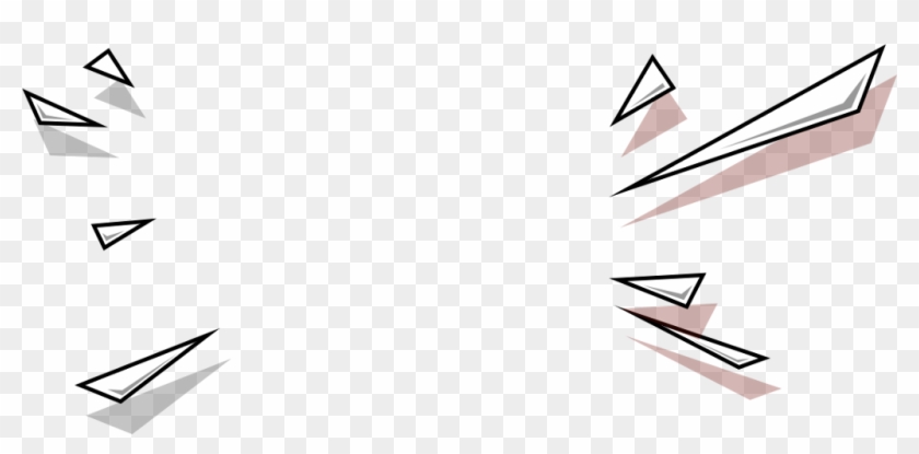 #burst #effect #geometric #triangles #freetoedit - Modern Corner Design Png Clipart #5722084