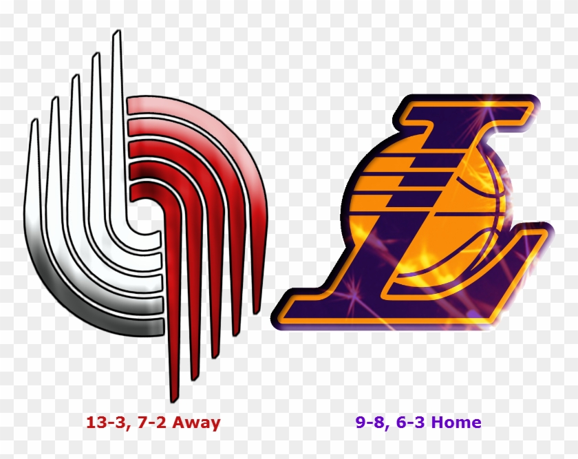Blazers @ Lakers - Los Angeles Lakers Icon Clipart