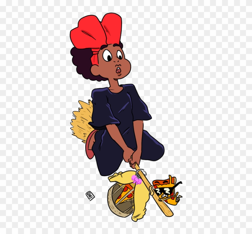 Kiki's Pizza Delivery Service - Cartoon Clipart